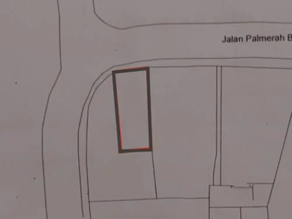 Tanah Komersial 251m² Pinggir Jalan Palmerah Barat Dekat Rawabelong