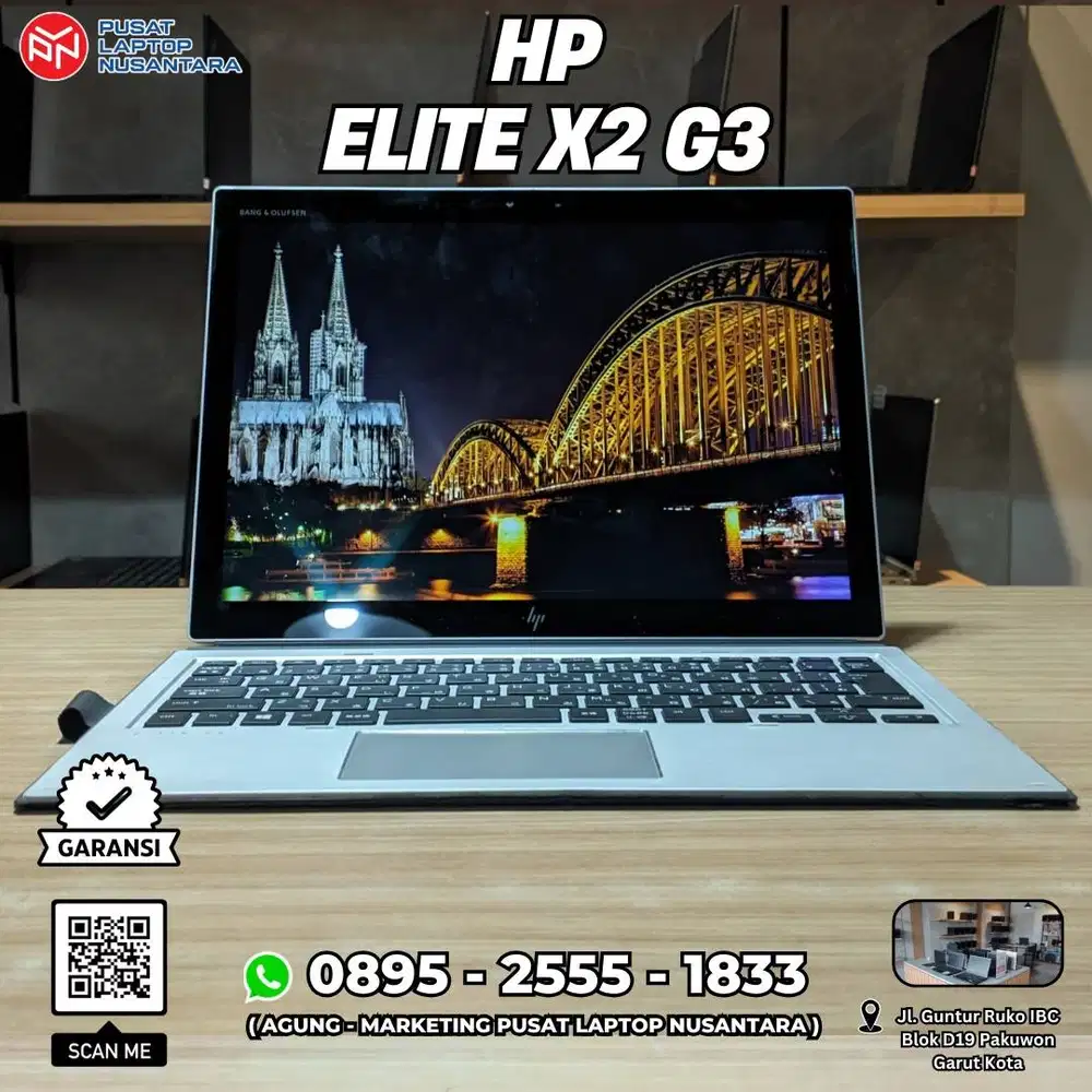 HP Elite X2 G3 Touchscreen 2 in 1 (Second ex Kantor) - Laptop Garut
