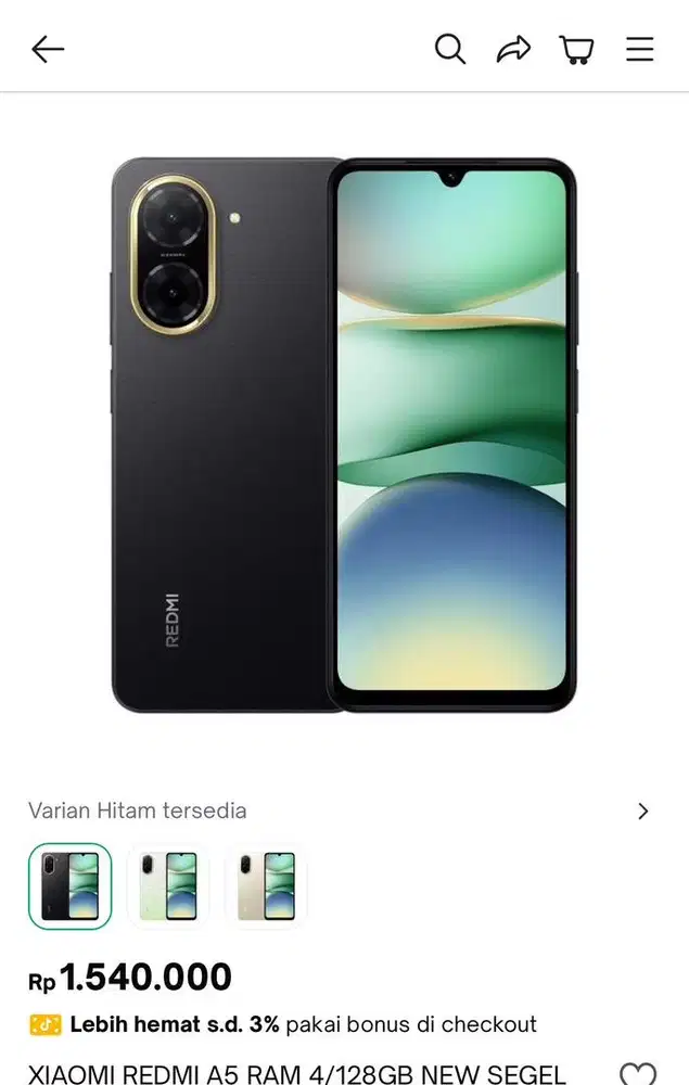REDMI A5 RAM 8GB/ROM 128GB