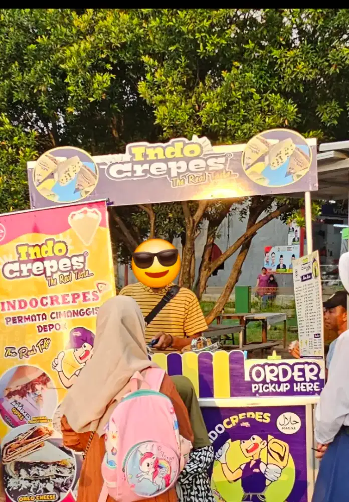 Gerobak Crepes Portable