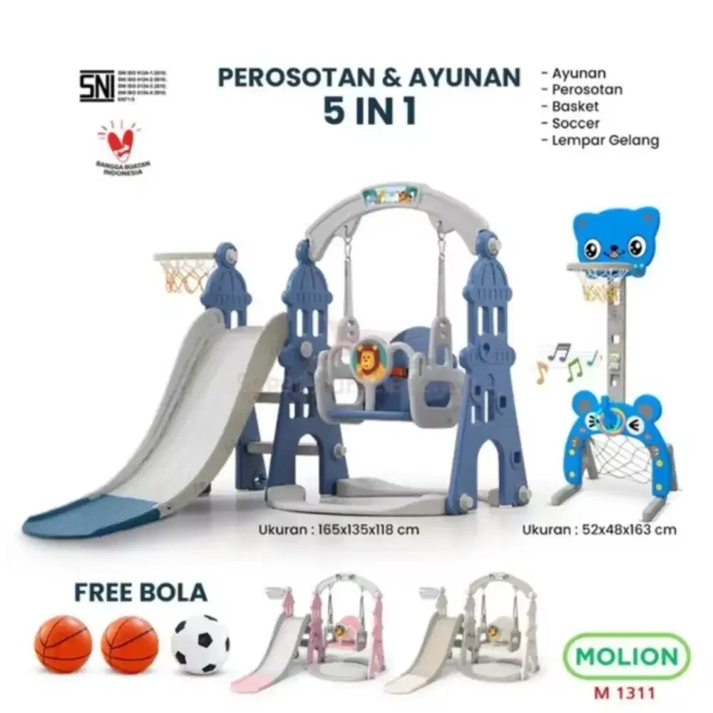 Mini Playground Mainan Ayunan Perosotan