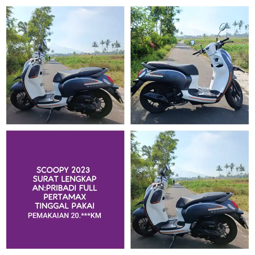 Scoopy 2023 Dijual kondisi sehat