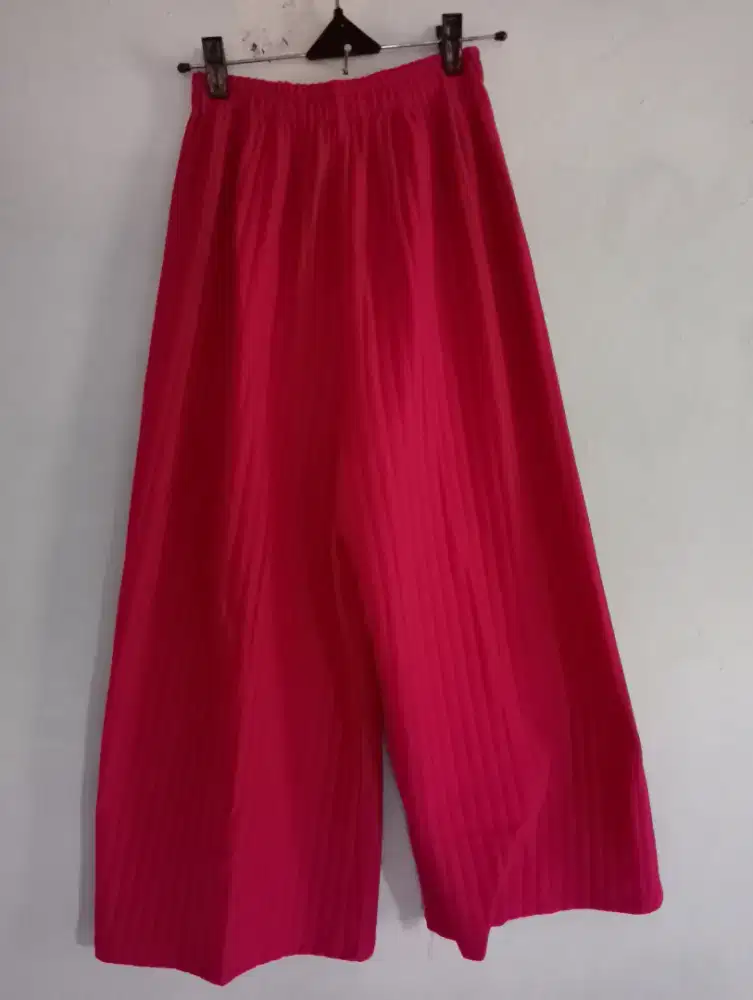 Celana kulot bahan knit/rajut