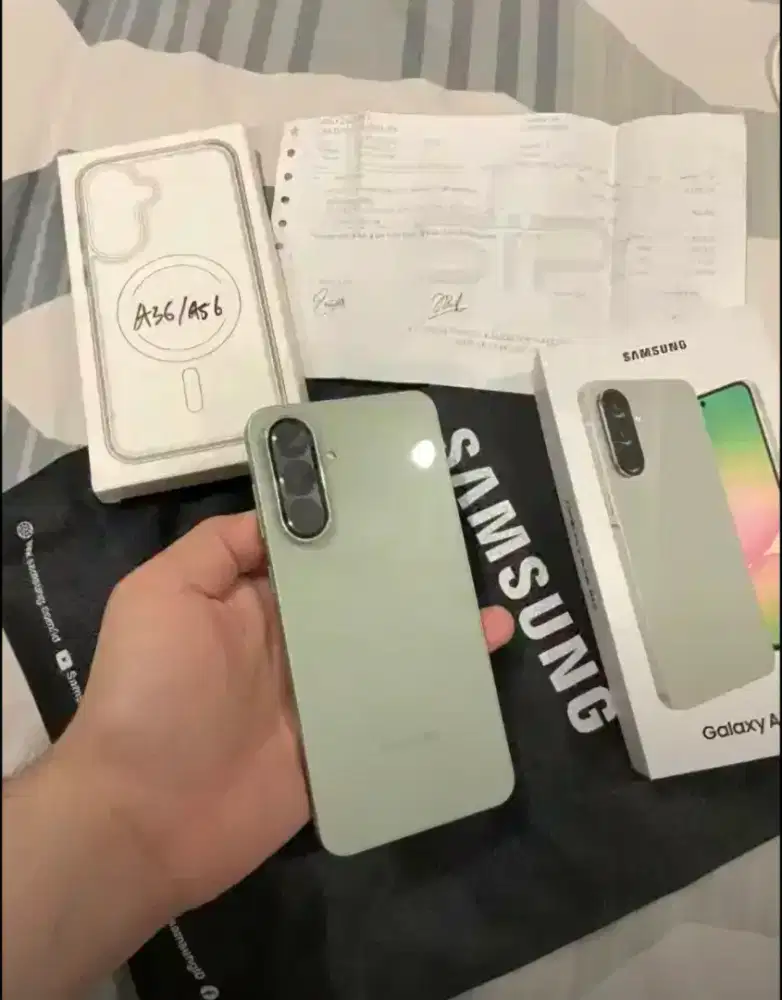 Samsung galaxy a56 12/256gb garansi resmi fullset like new