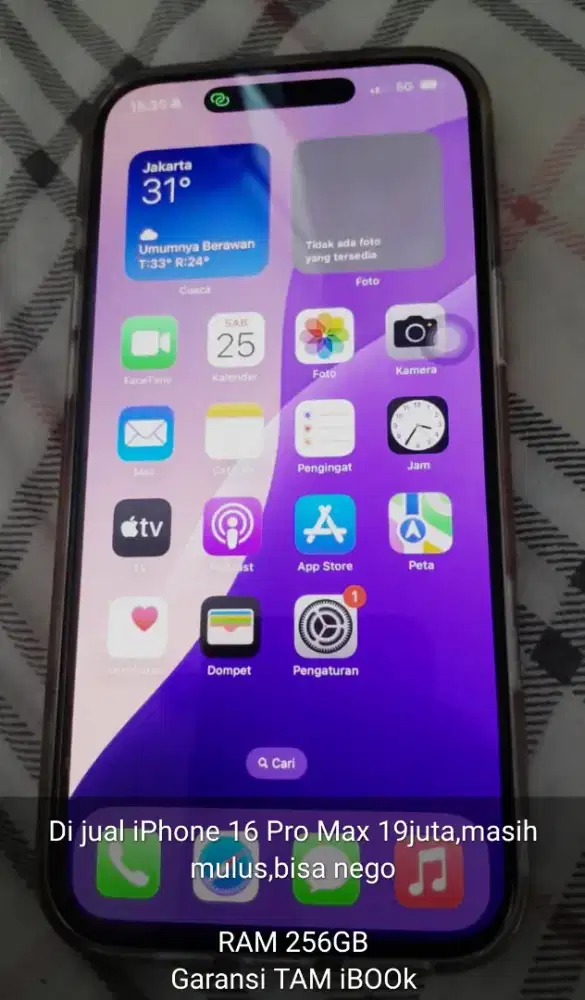 Jual iphon 16 pro max