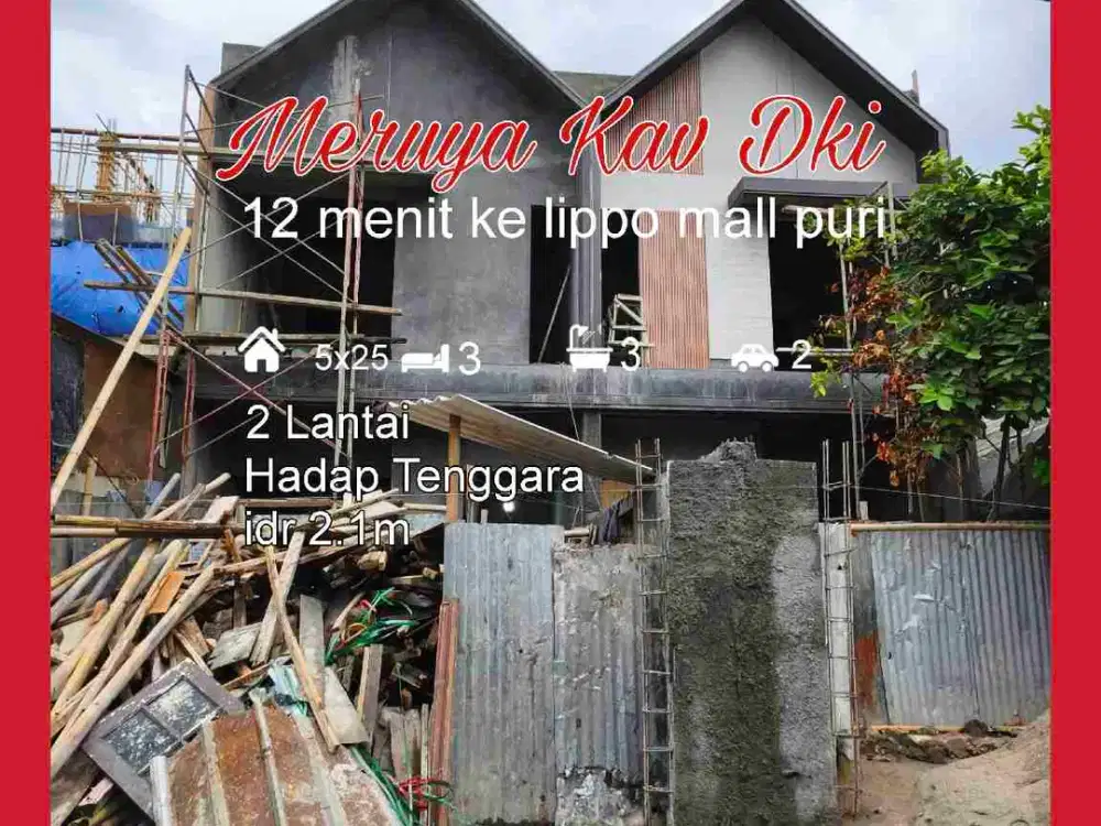 Wilson Rumah baru uk 5x25 hadap tenggara di meruya