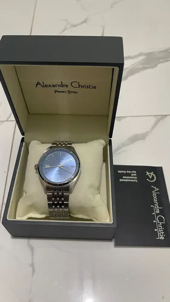Jam tangan alexandre christie primo steel