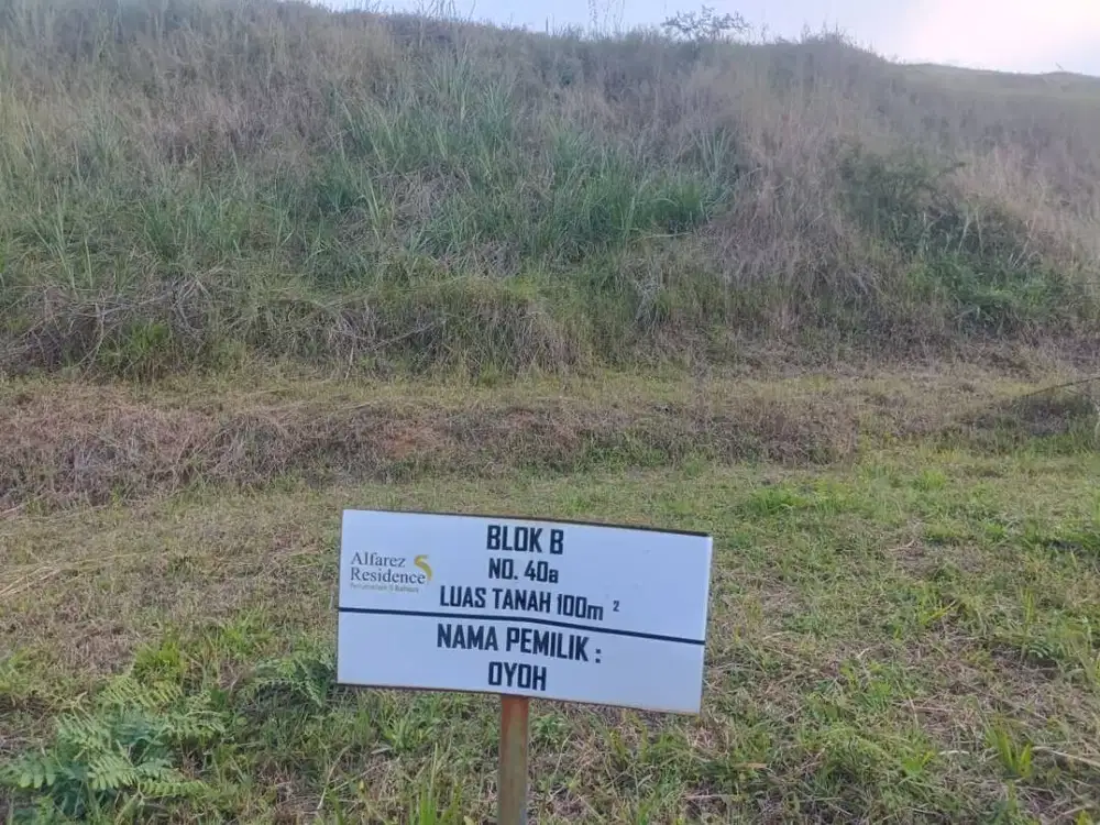DIJUAL TANAH KAVLING 100M BANDUNG SELATAN