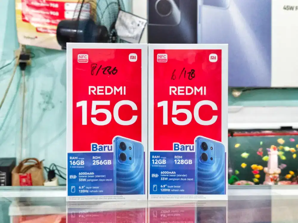 REDMI 15C 8/256 NEW SEGEL PROMO TERMURAH