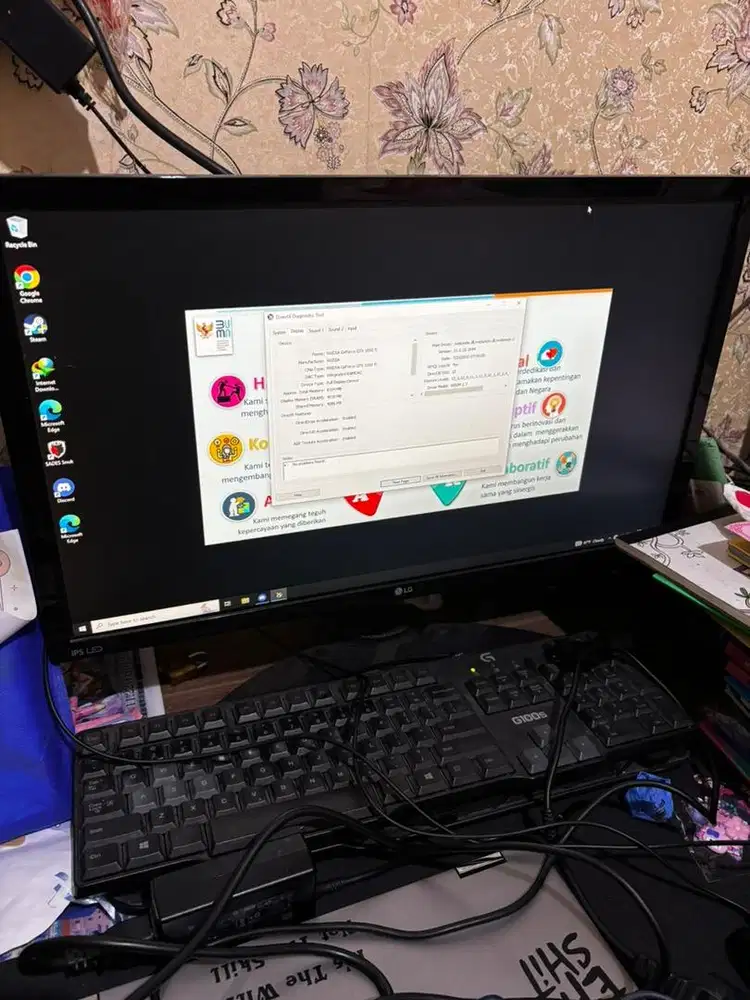 PC Komputer, DDR3 8GB, NVIDIA GTX 1050ti, HDD 1 TB, Win 10 PRO ORI