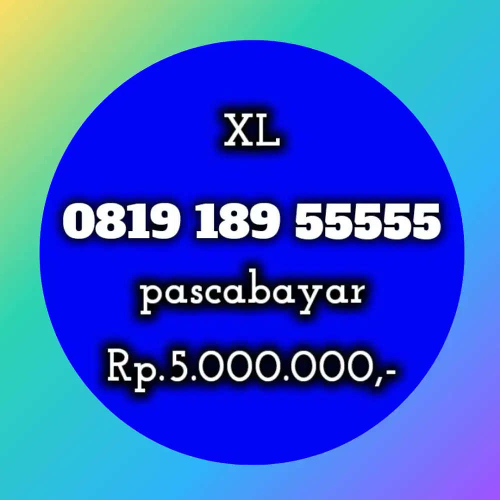 NOMOR CANTIK XL 189 55555
