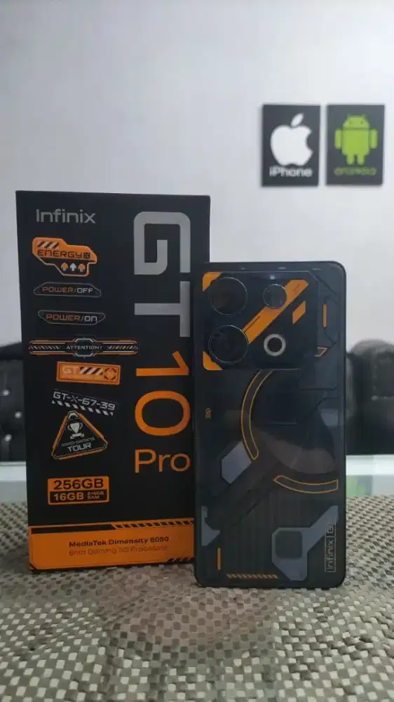 Infinix GT 10 Pro Cyber Black 8+8/256 GB Full Set Original
