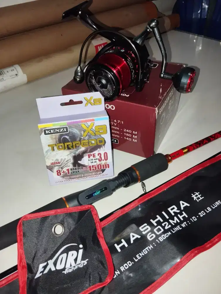 Reel set joran dan PE kualitas premium BARU
