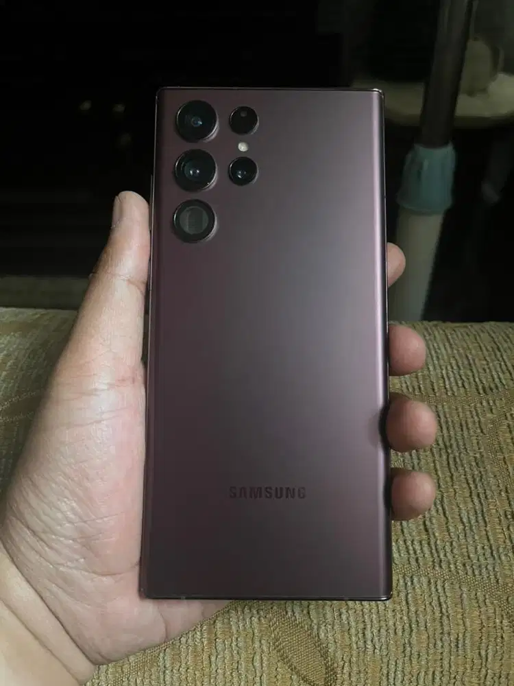 Samsung S22 Ultra 5G 512gb Burgundy Red Ex Resmi Sein Lecet Pemakaian