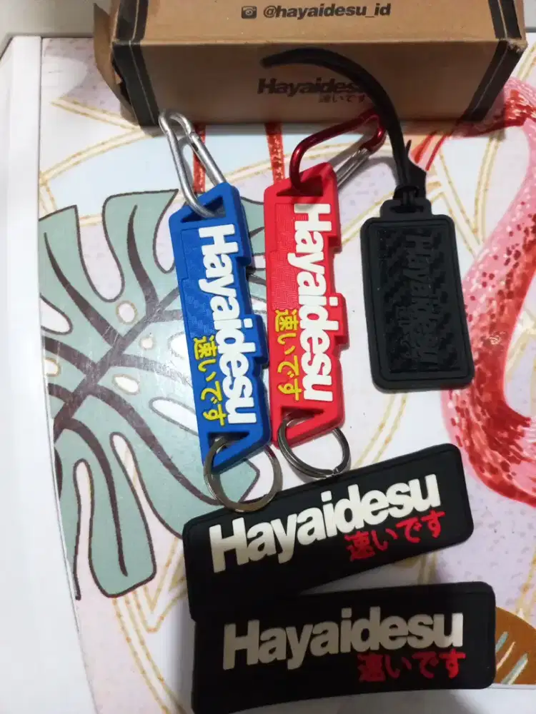 Keychain ruber hayaidesu
