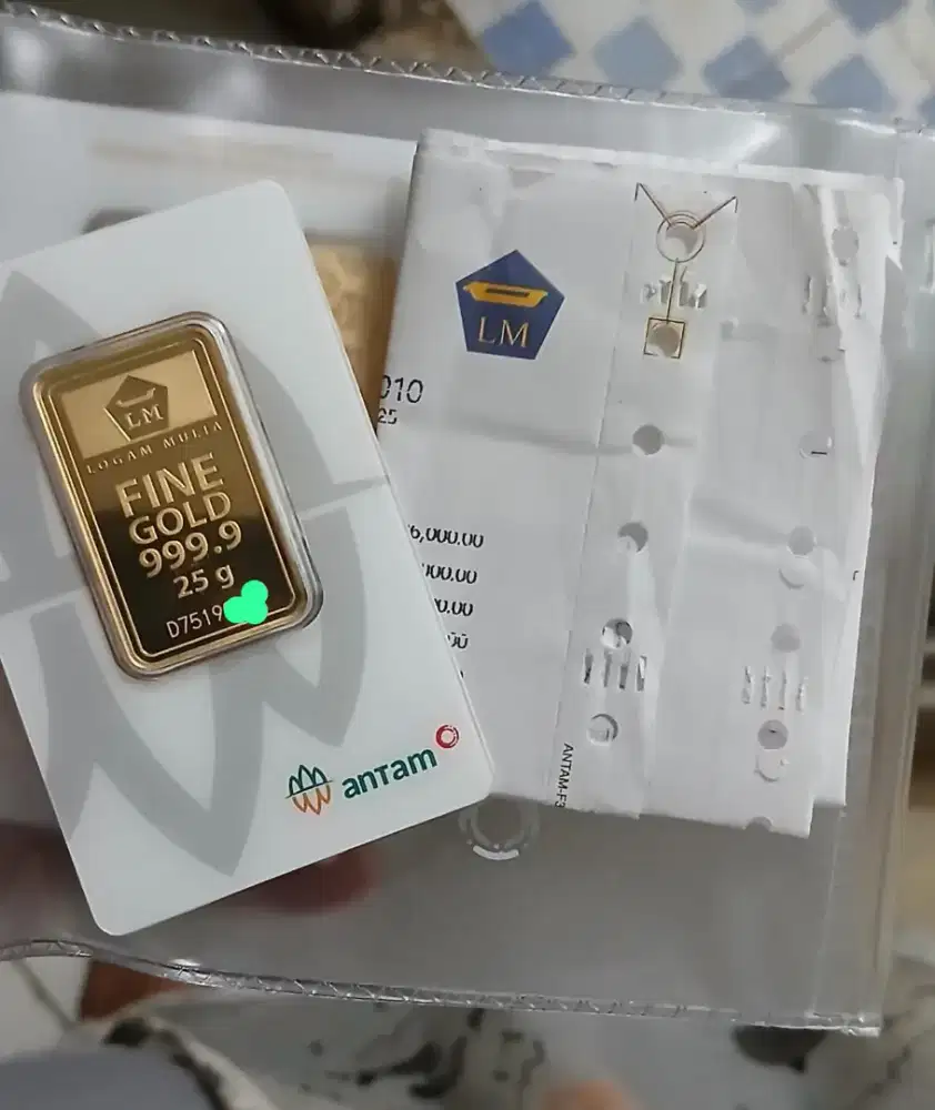 Emas Antam 25gr Baru