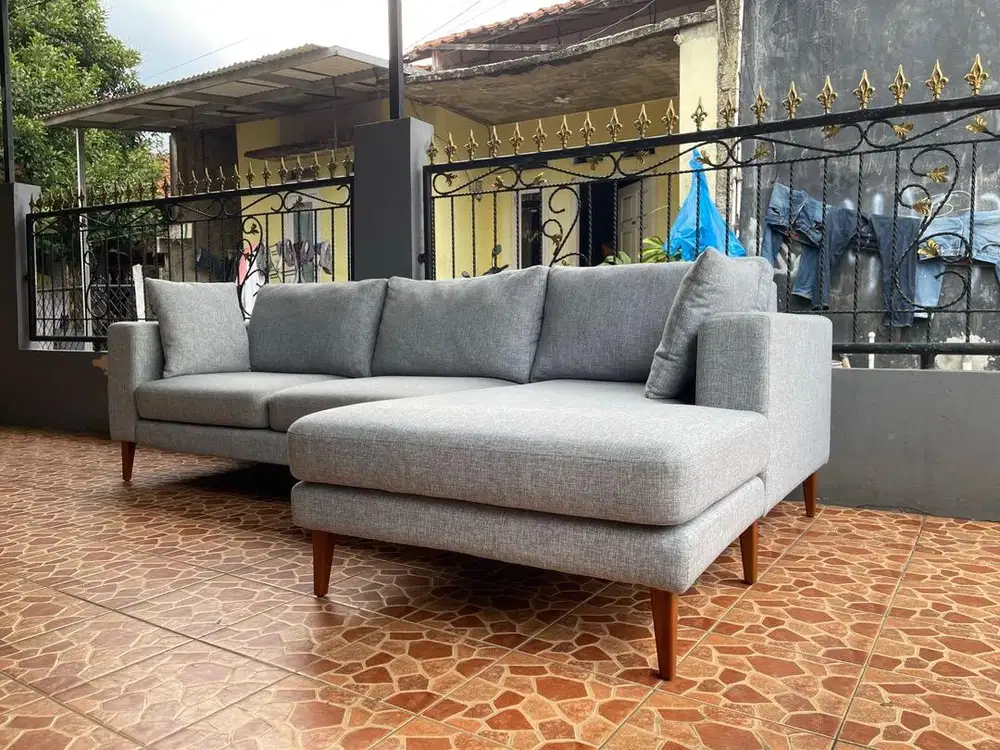 sofa L grey Ridente