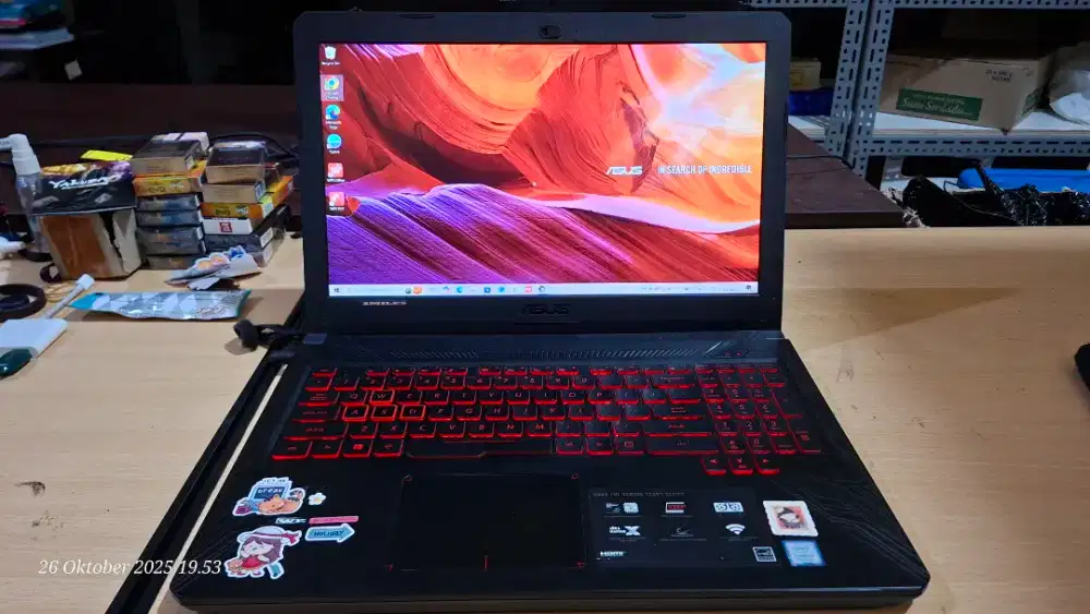 Asus tuf I7 gen 8 GTX 1050 TI SSD 128 HDD 1TB Nego