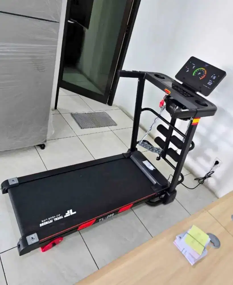 NEW TREADMILL ELEKTRIK TL 299 USER BB 120 KG BARU ALAT FITNESS