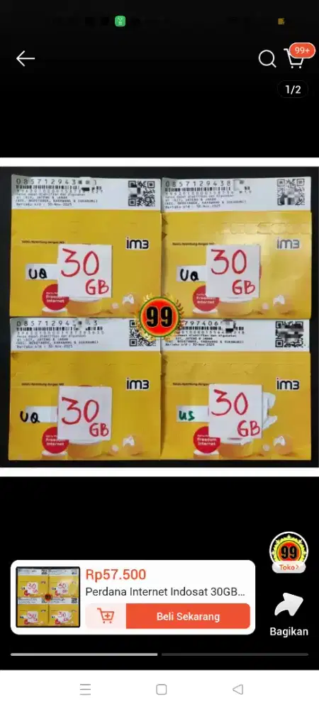 SUDAH REGISTRASI AKTIF TINGAL PAKAI KARTU PERDANA TELKOMSEL SIMPATI XL