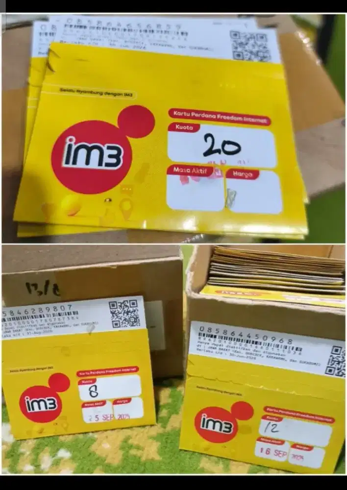 SUDAH REGISTRASI AKTIF TINGAL PAKAI KARTU PERDANA TELKOMSEL SIMPATI XL