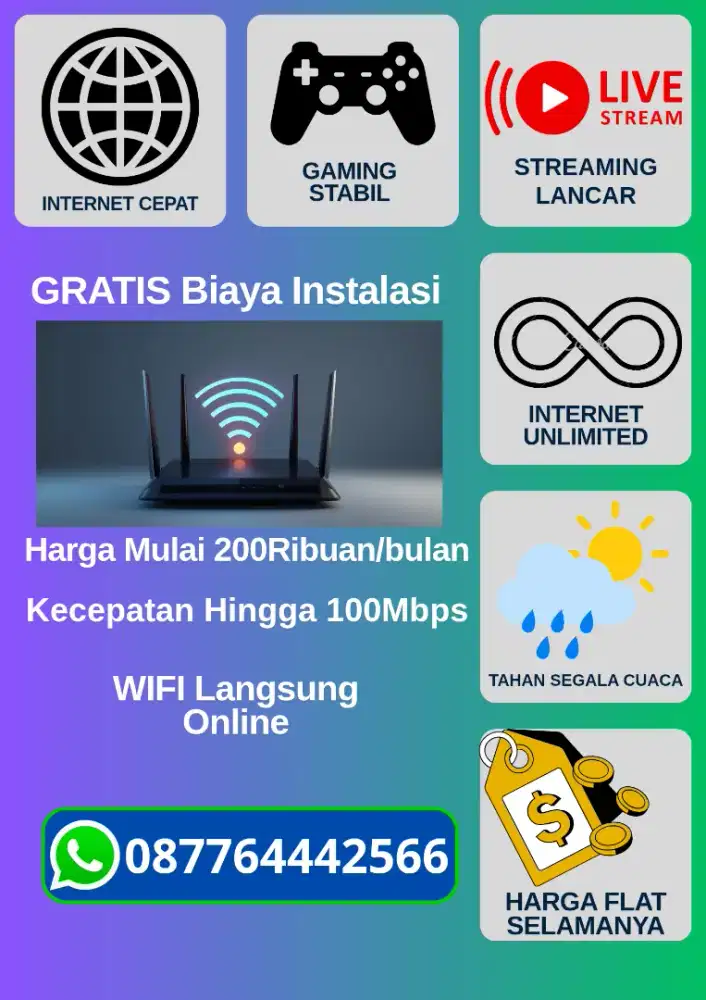 Wifi Flat selamanya