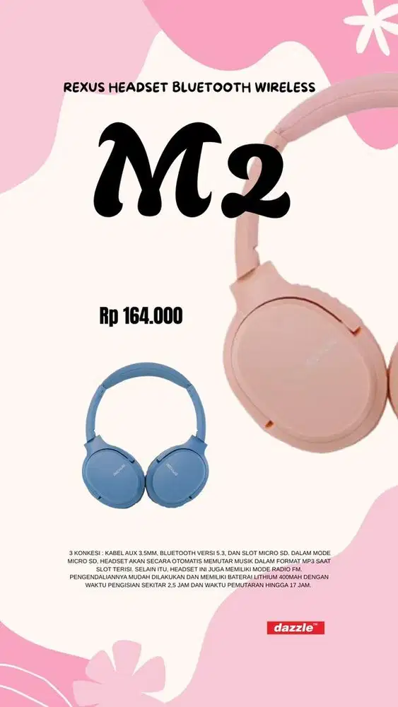 Headset bluetooth Rexus M2