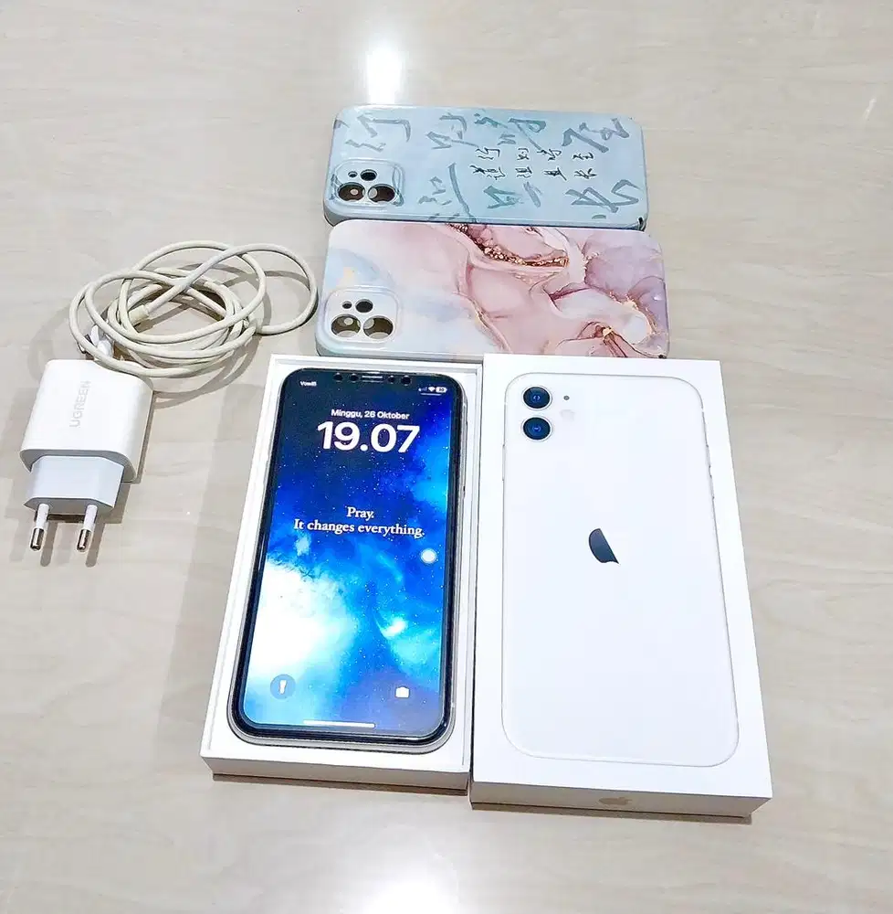 Iphone 11 white 64gb ex IBOX