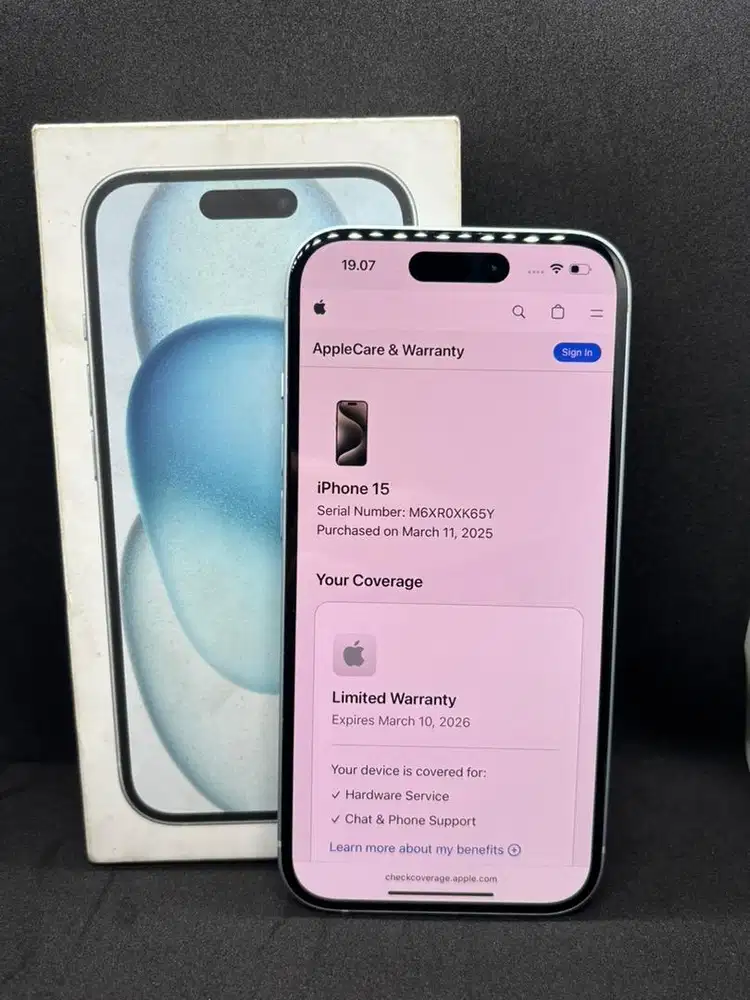 Iphone 15 Blue 128 Ibox (garansi on Maret 2026)