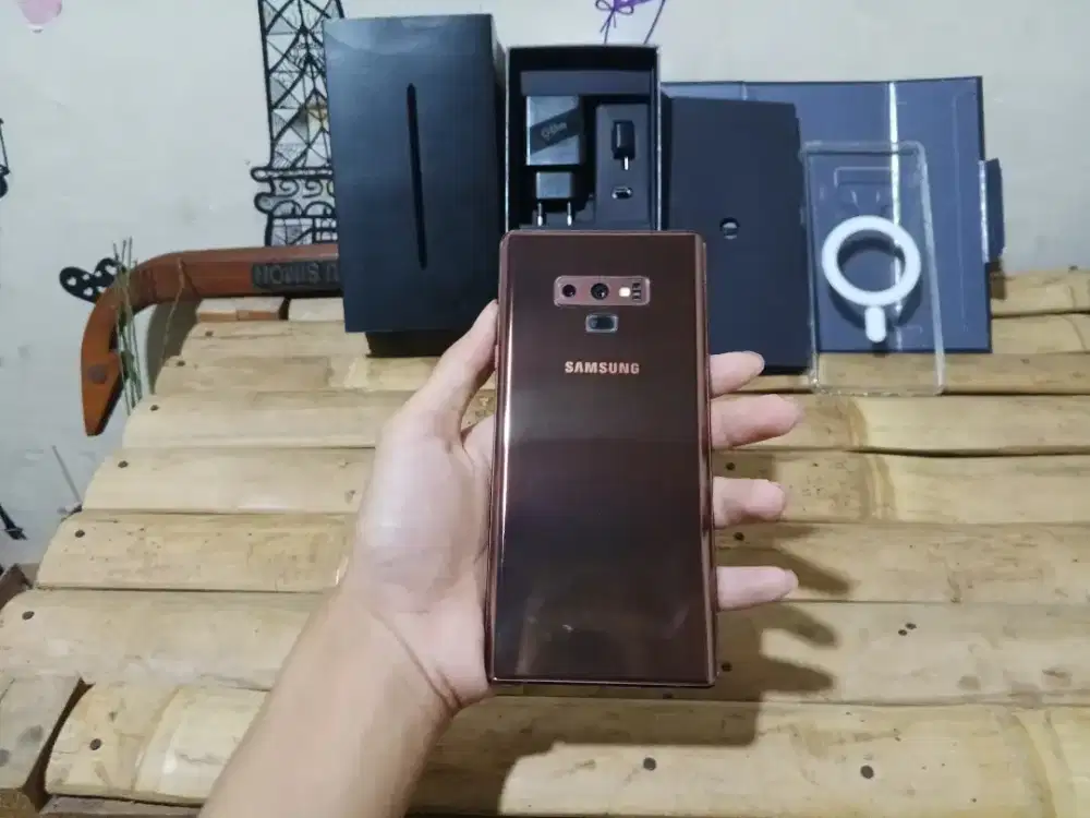 Samsung Galaxy note9 6/128 Fullset SEIN Resmi Metallic Copper Mulus