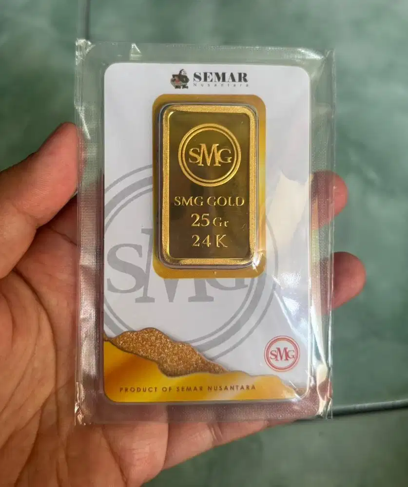 Logam Mulia SMG Gold Press 25gram Emas Batangan Semar Nusantara