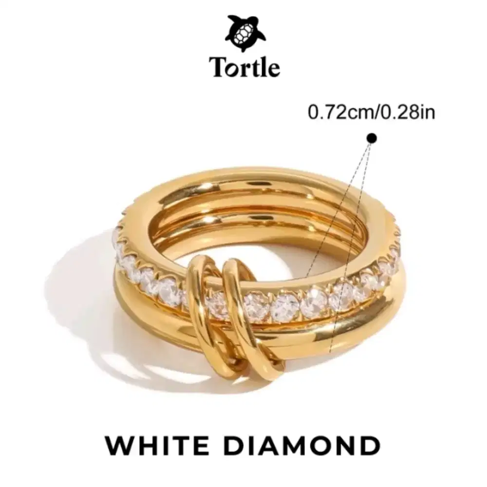 Cincin Titanium Double Ring