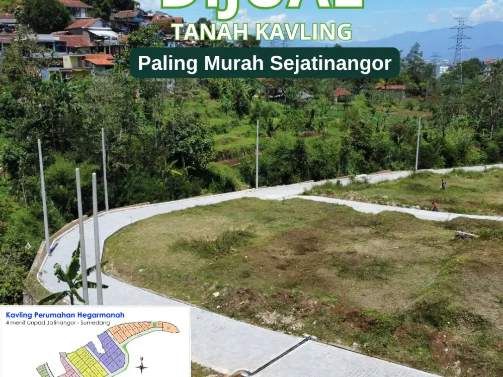 Tanah SHM Jatinangor: Siteplan Rapi, Kontur Datar, Cocok Bangun Rumah Permanen