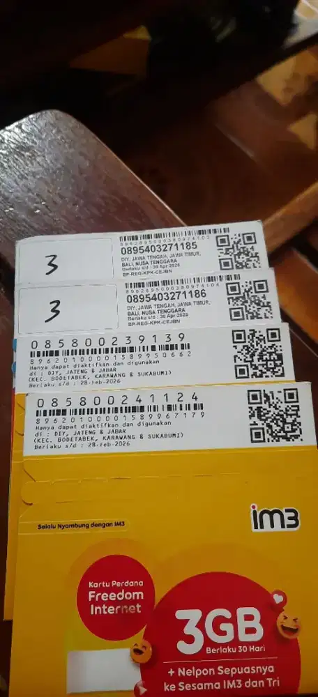 SUDAH REGISTRASI AKTIF TINGAL PAKAI KARTU PERDANA SIMPATI TELKOMSEL