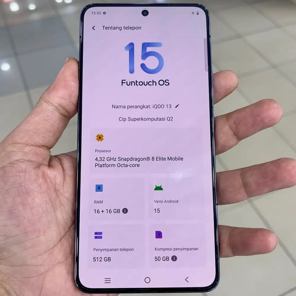 Iqoo 13 snap 8 elite 16 / 512 resmi full ori garansi