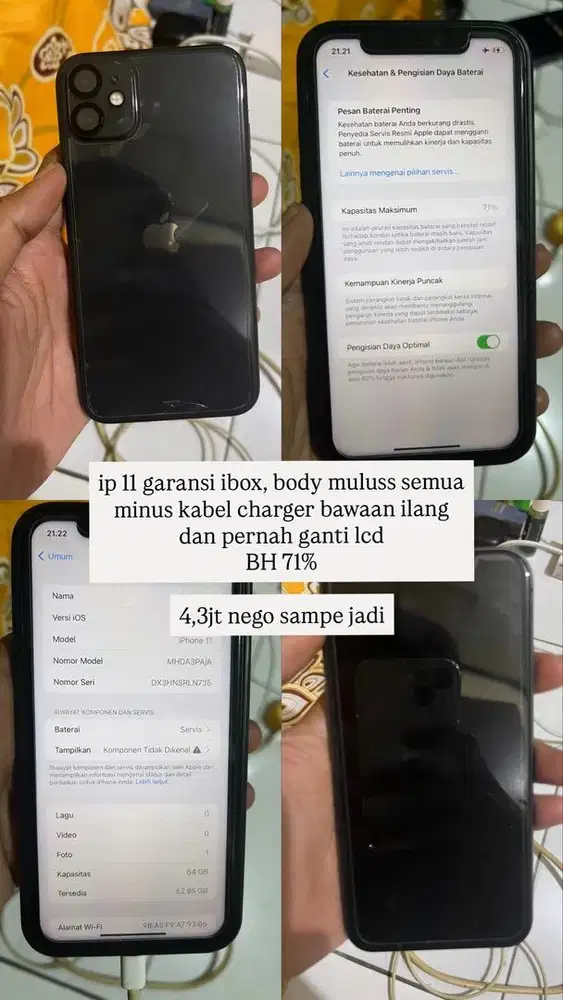 IPHONE 11 GARANSI IBOX