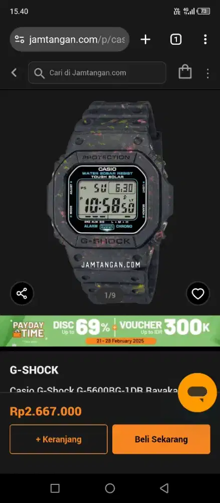 Jam tangan Casio Gshock g5600 dw5600 gx56 Frogman Rangeman Mudman Nike