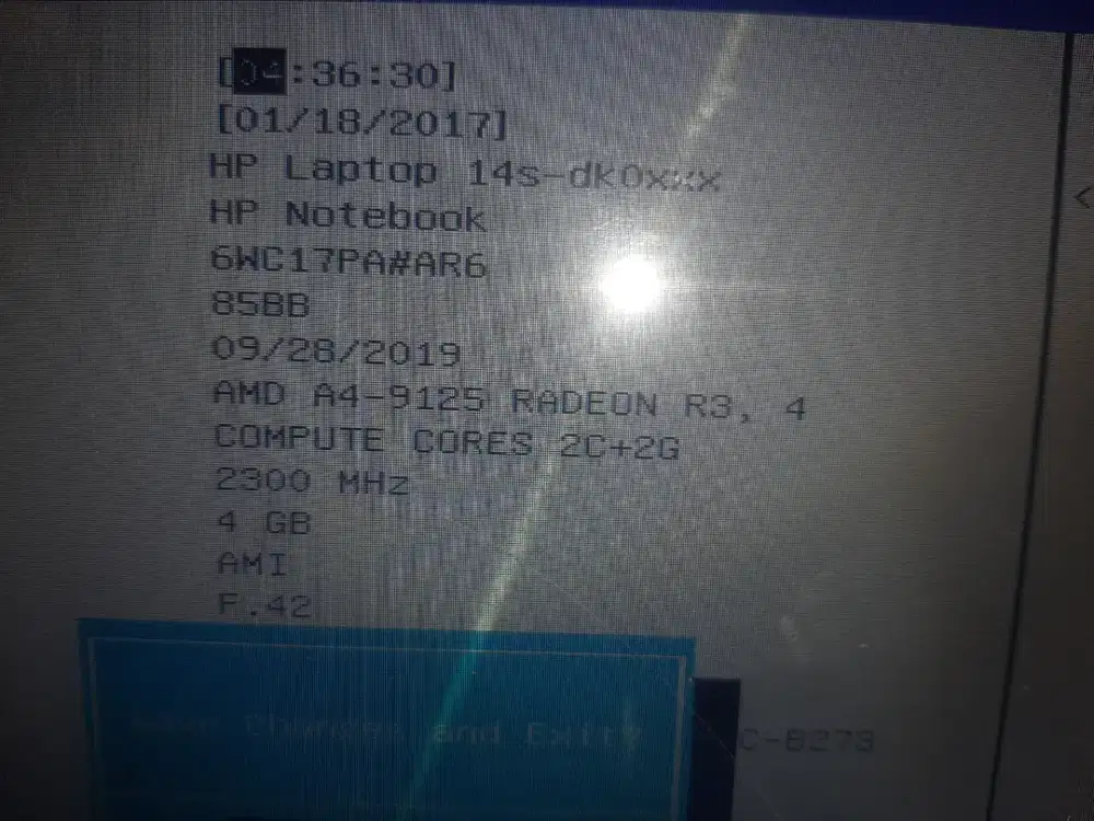 Leptop Hp 14s minus