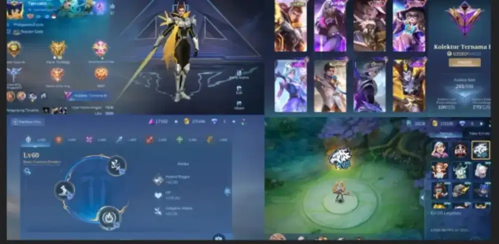 AKUN ML SKIN 281ALL MAX EX GLORY LANCELOT
