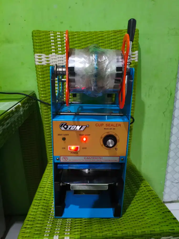 Cup Sealer Ton Manual Sealing Machine Alat Press Label Gelas Plastik