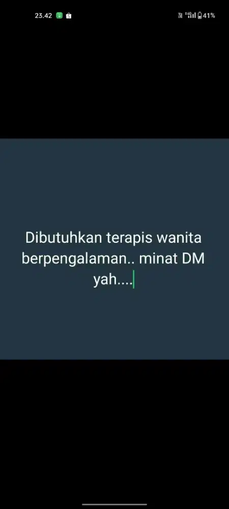 Dicari terapis pijat