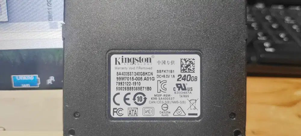 SSD Kingstone 240 GB