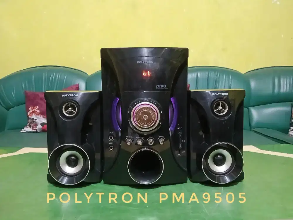 Speaker Aktif POLYTRON PMA9505 seri tinggi Bluetooth Karaoke