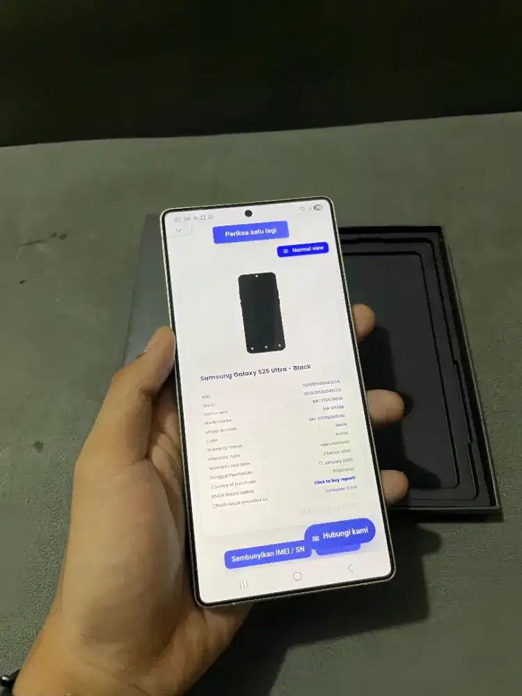 Samsung S25 Ultra 12/256 Sein masih garansi