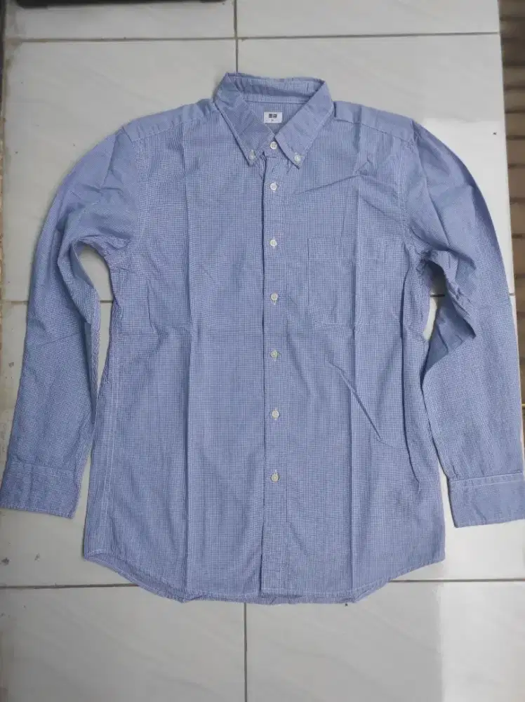 Jual kemeja merek uniqlo original