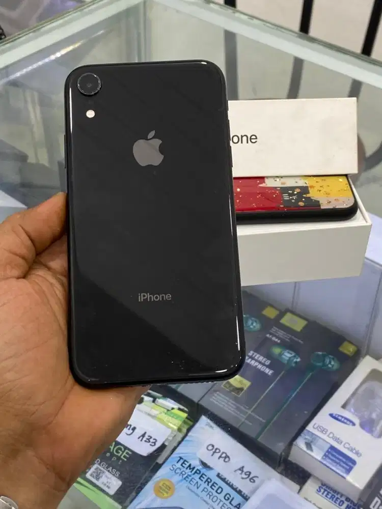 IPHONE XR 64 BEACUKAI PERMANENT  MINUS LCD DOMPEL HITAM