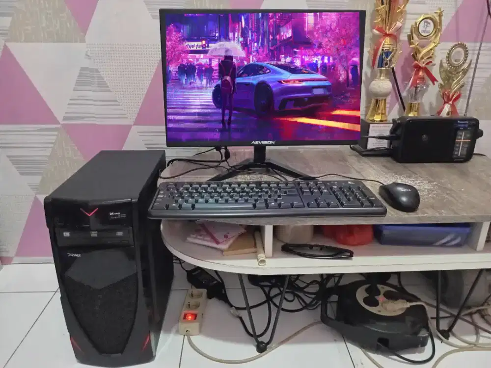 PC GAMING DESIGN + LCD + RAM 8 GB + VGA 1 GB + HD 500 GB + GAMES APP