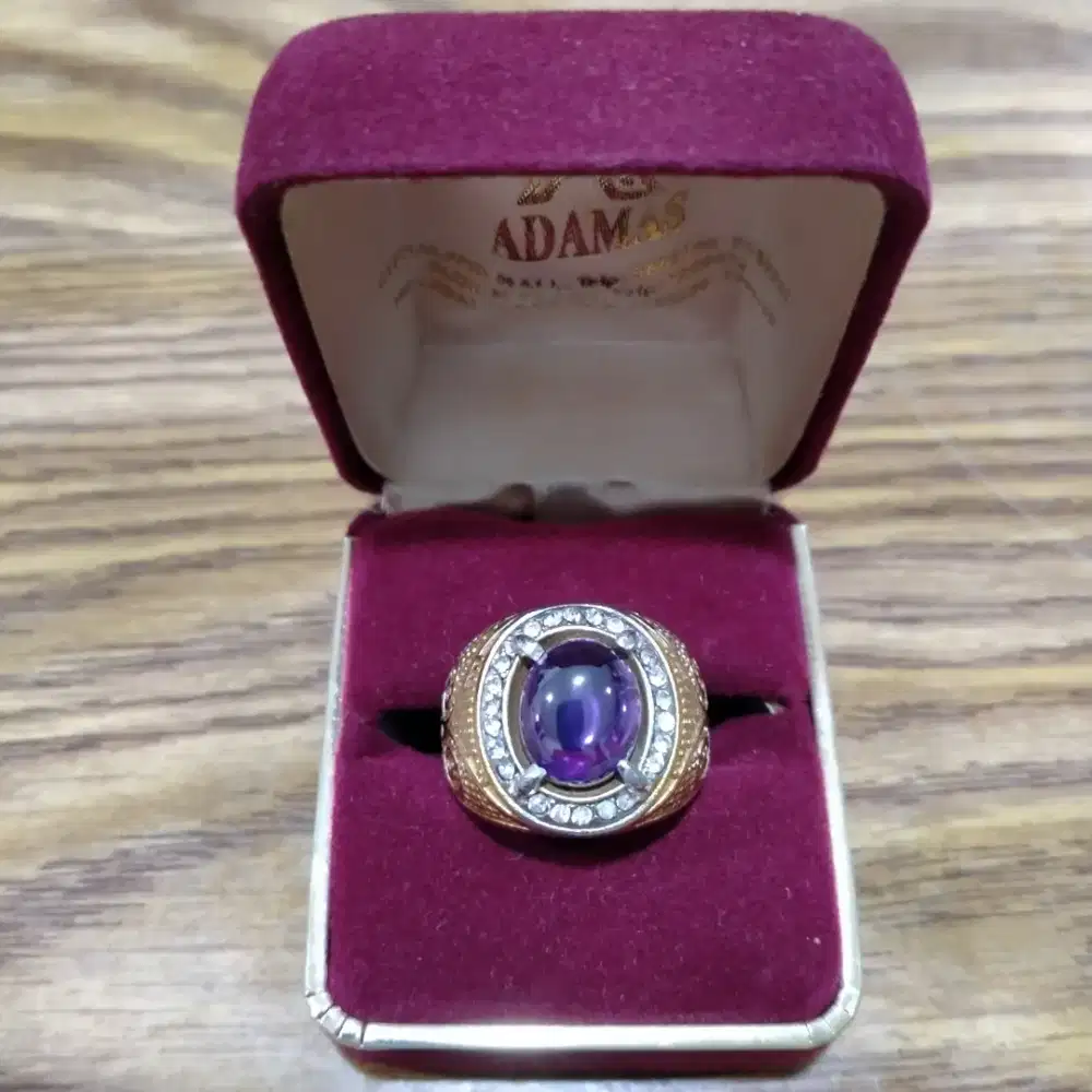Cincin batu kecubung kalimantan