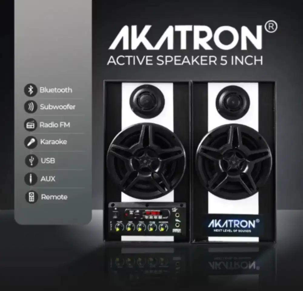 Speaker Aktif AKATRON Bluetooth Karaoke