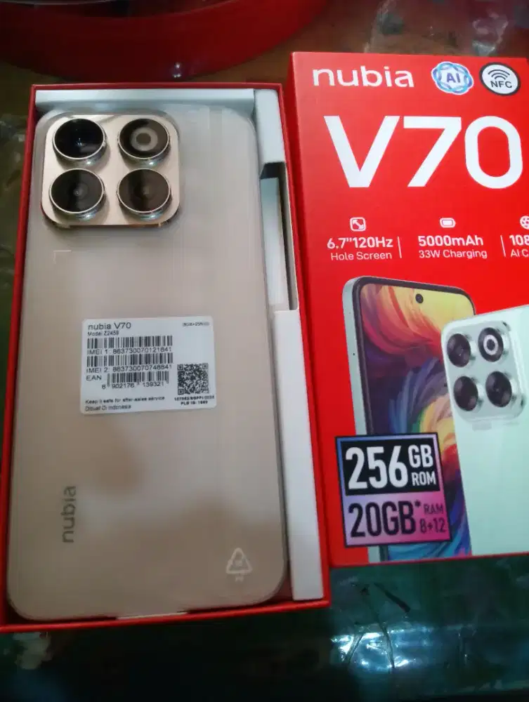 Hp ram 8+/256 zte nubia v70